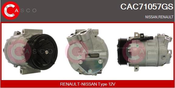 Casco CAC71057GS - Compressore, Climatizzatore www.autoricambi360.it
