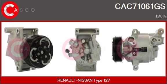 Casco CAC71061GS - Compressore, Climatizzatore www.autoricambi360.it