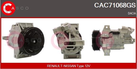 Casco CAC71068GS - Compressore, Climatizzatore www.autoricambi360.it