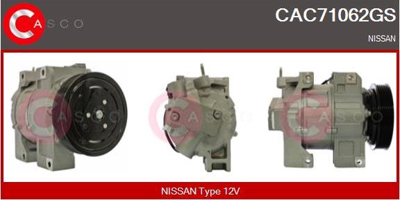 Casco CAC71062GS - Compressore, Climatizzatore www.autoricambi360.it