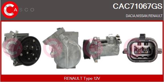 Casco CAC71067GS - Compressore, Climatizzatore www.autoricambi360.it