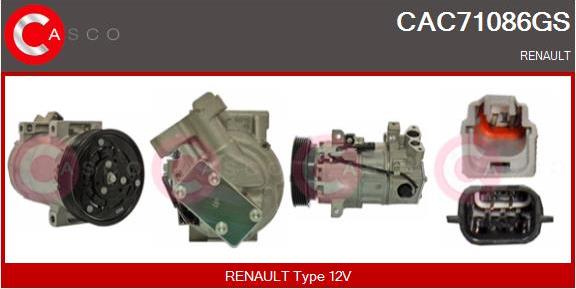 Casco CAC71086GS - Compressore, Climatizzatore www.autoricambi360.it