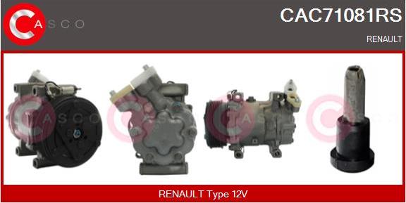Casco CAC71081RS - Compressore, Climatizzatore www.autoricambi360.it