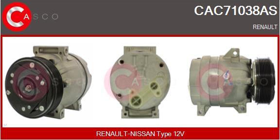 Casco CAC71038AS - Compressore, Climatizzatore www.autoricambi360.it