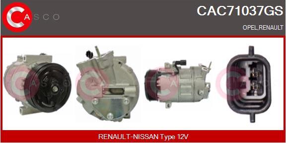 Casco CAC71037GS - Compressore, Climatizzatore www.autoricambi360.it