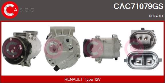 Casco CAC71079GS - Compressore, Climatizzatore www.autoricambi360.it