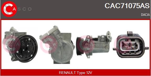 Casco CAC71075AS - Compressore, Climatizzatore www.autoricambi360.it