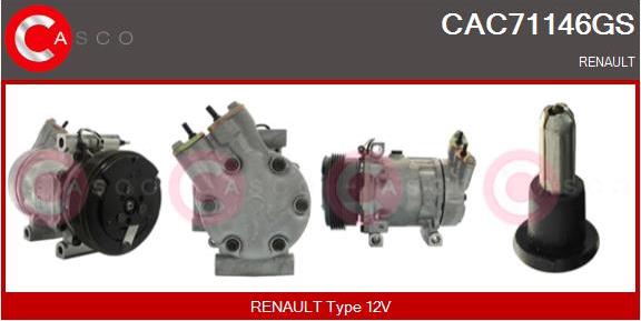 Casco CAC71146GS - Compressore, Climatizzatore www.autoricambi360.it