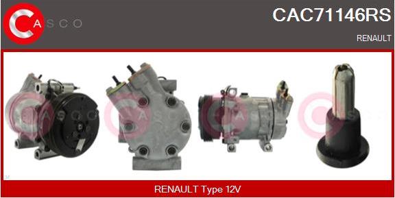 Casco CAC71146RS - Compressore, Climatizzatore www.autoricambi360.it