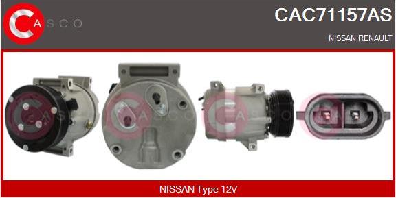 Casco CAC71157AS - Compressore, Climatizzatore www.autoricambi360.it