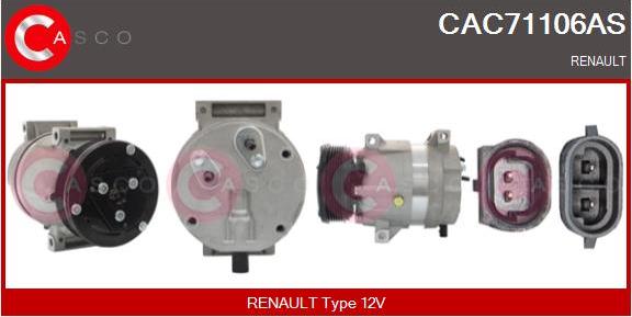 Casco CAC71106AS - Compressore, Climatizzatore www.autoricambi360.it