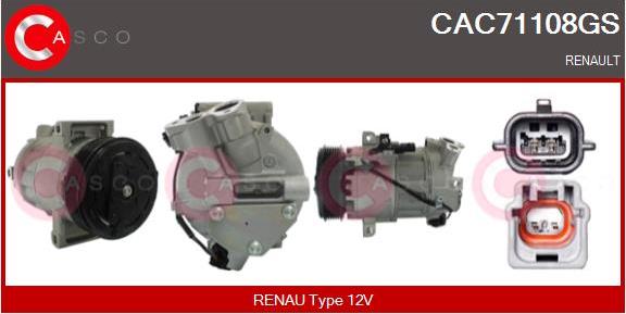 Casco CAC71108GS - Compressore, Climatizzatore www.autoricambi360.it