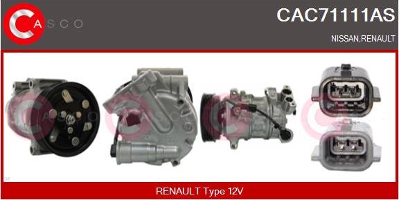 Casco CAC71111AS - Compressore, Climatizzatore www.autoricambi360.it