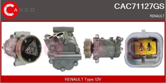 Casco CAC71127GS - Compressore, Climatizzatore www.autoricambi360.it