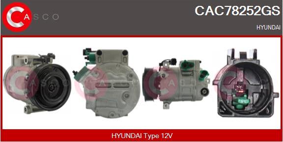 Casco CAC78252GS - Compressore, Climatizzatore www.autoricambi360.it