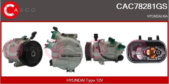 Casco CAC78281GS - Compressore, Climatizzatore www.autoricambi360.it