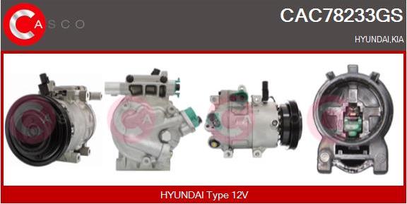 Casco CAC78233GS - Compressore, Climatizzatore www.autoricambi360.it