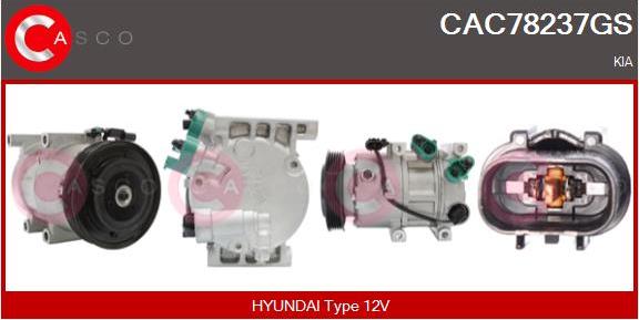 Casco CAC78237GS - Compressore, Climatizzatore www.autoricambi360.it