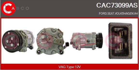 Casco CAC73099AS - Compressore, Climatizzatore www.autoricambi360.it