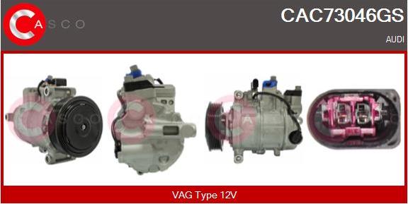 Casco CAC73046GS - Compressore, Climatizzatore www.autoricambi360.it