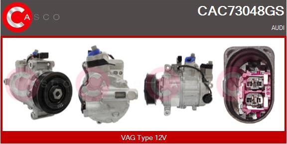 Casco CAC73048GS - Compressore, Climatizzatore www.autoricambi360.it