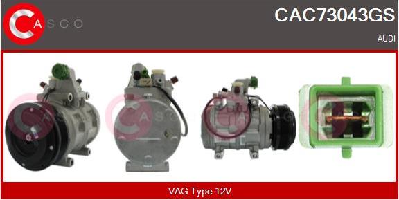 Casco CAC73043GS - Compressore, Climatizzatore www.autoricambi360.it