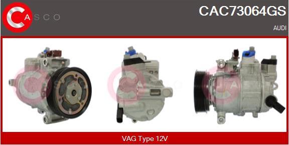 Casco CAC73064GS - Compressore, Climatizzatore www.autoricambi360.it