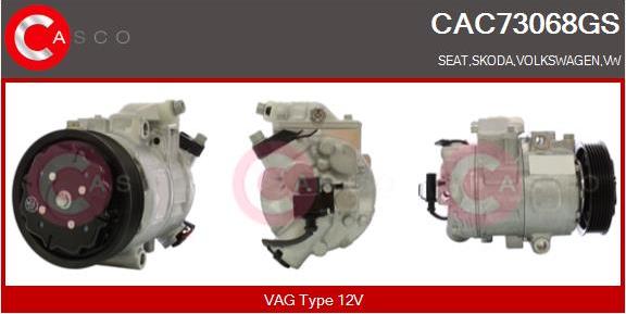 Casco CAC73068GS - Compressore, Climatizzatore www.autoricambi360.it