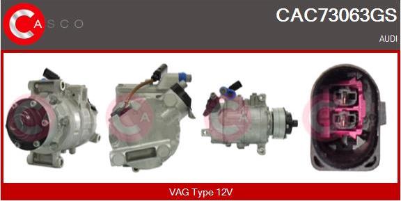 Casco CAC73063GS - Compressore, Climatizzatore www.autoricambi360.it