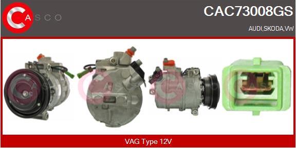 Casco CAC73008GS - Compressore, Climatizzatore www.autoricambi360.it
