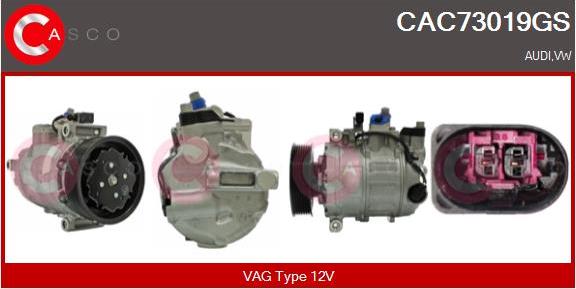 Casco CAC73019GS - Compressore, Climatizzatore www.autoricambi360.it