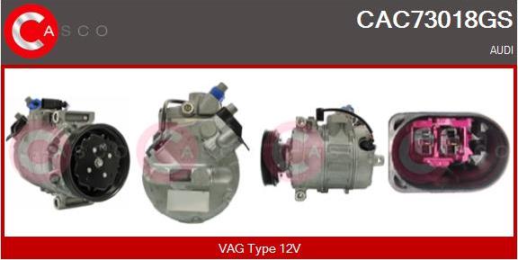 Casco CAC73018GS - Compressore, Climatizzatore www.autoricambi360.it