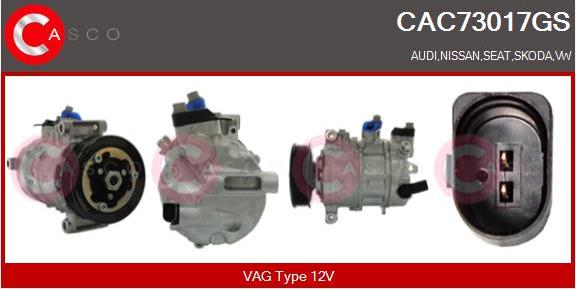 Casco CAC73017GS - Compressore, Climatizzatore www.autoricambi360.it