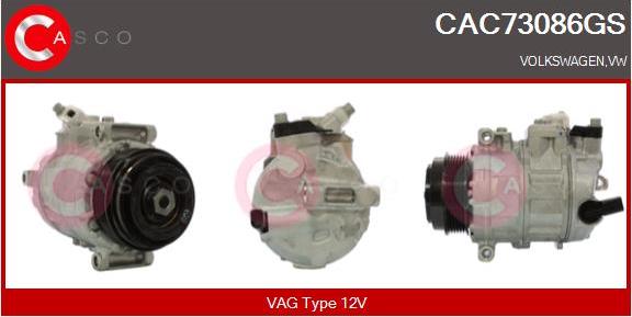 Casco CAC73086GS - Compressore, Climatizzatore www.autoricambi360.it
