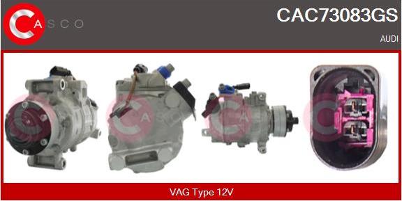 Casco CAC73083GS - Compressore, Climatizzatore www.autoricambi360.it