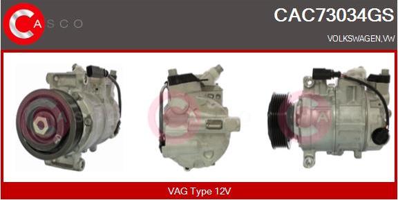 Casco CAC73034GS - Compressore, Climatizzatore www.autoricambi360.it