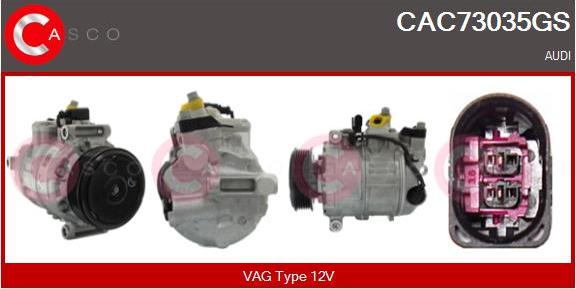 Casco CAC73035GS - Compressore, Climatizzatore www.autoricambi360.it