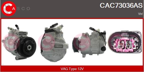 Casco CAC73036AS - Compressore, Climatizzatore www.autoricambi360.it