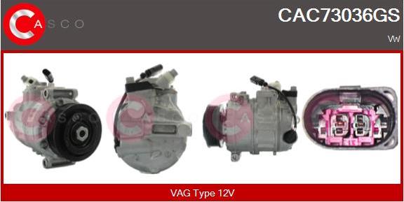 Casco CAC73036GS - Compressore, Climatizzatore www.autoricambi360.it