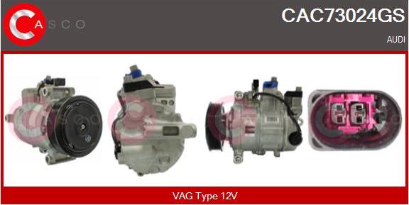 Casco CAC73024GS - Compressore, Climatizzatore www.autoricambi360.it
