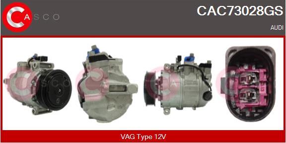 Casco CAC73028GS - Compressore, Climatizzatore www.autoricambi360.it