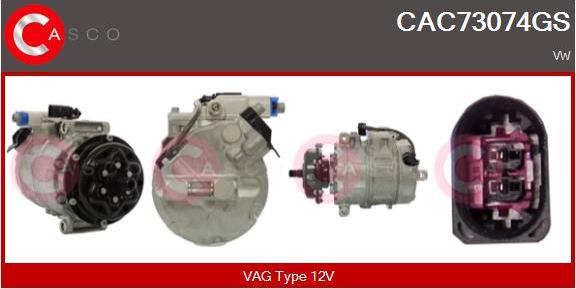 Casco CAC73074GS - Compressore, Climatizzatore www.autoricambi360.it