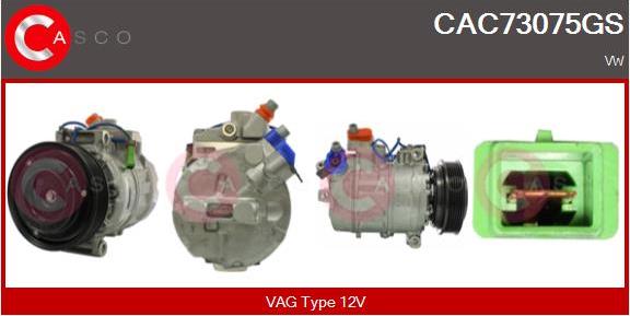 Casco CAC73075GS - Compressore, Climatizzatore www.autoricambi360.it