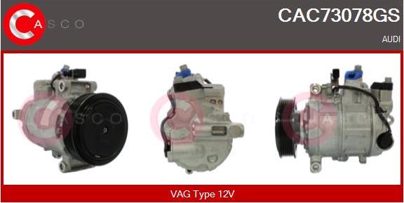 Casco CAC73078GS - Compressore, Climatizzatore www.autoricambi360.it