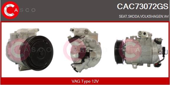 Casco CAC73072GS - Compressore, Climatizzatore www.autoricambi360.it