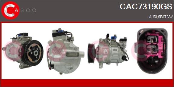 Casco CAC73190GS - Compressore, Climatizzatore www.autoricambi360.it