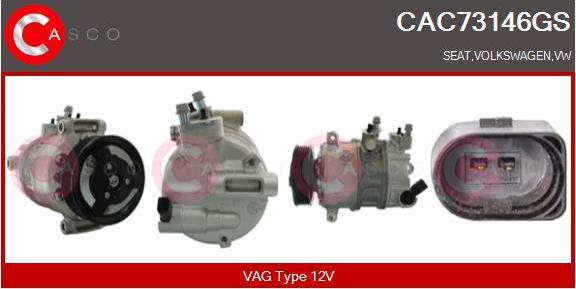 Casco CAC73146GS - Compressore, Climatizzatore www.autoricambi360.it