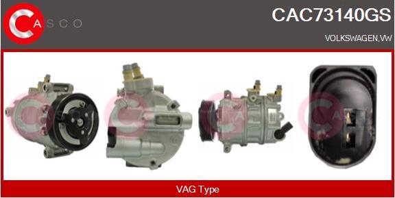 Casco CAC73140GS - Compressore, Climatizzatore www.autoricambi360.it