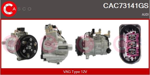 Casco CAC73141GS - Compressore, Climatizzatore www.autoricambi360.it