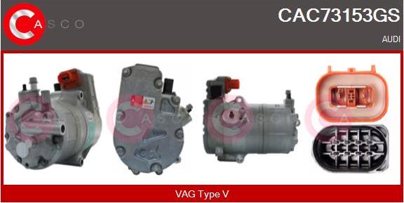 Casco CAC73153GS - Compressore, Climatizzatore www.autoricambi360.it
